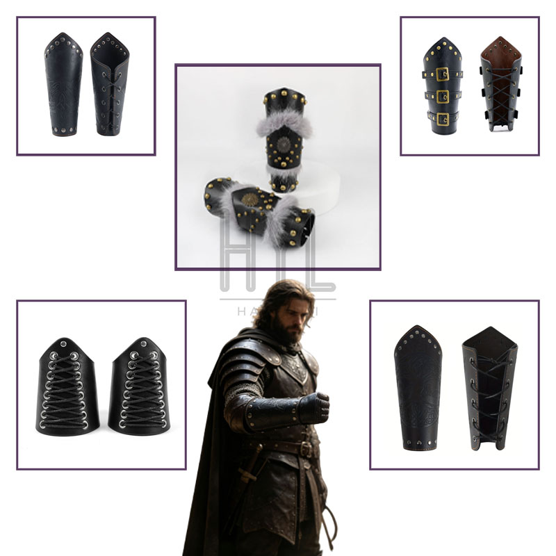 Cosplay Props - Guantelete medieval de estilo steampunk retro,
