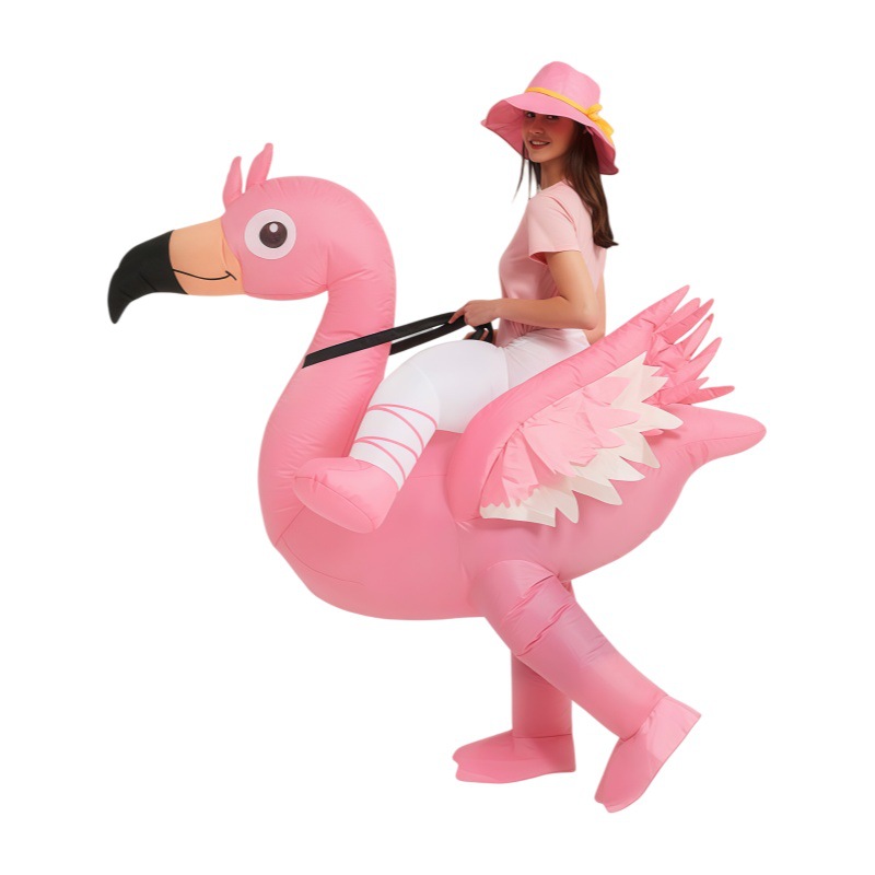 Cosplay Props - Disfraces inflables de flamenco rosa, ropa