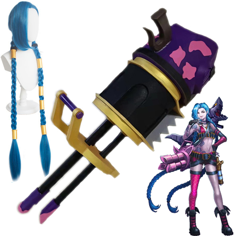Cosplay Material For Prop - Pelucas de cañón de tiburón Jinx