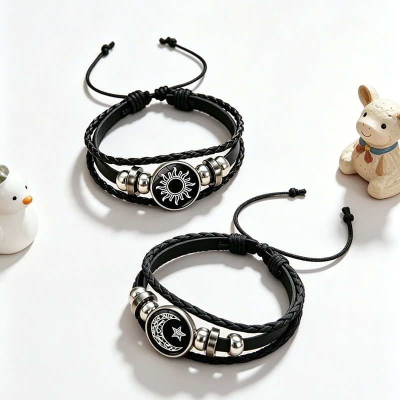 Juego de 2 Pulseras de Pareja  - Snap Fastener Set reseña y precio
