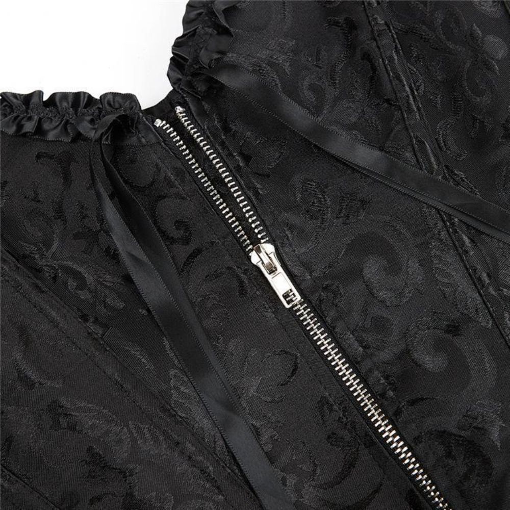 Corsé Jacquard con cremallera  - Boning Corset Steel reseña y precio