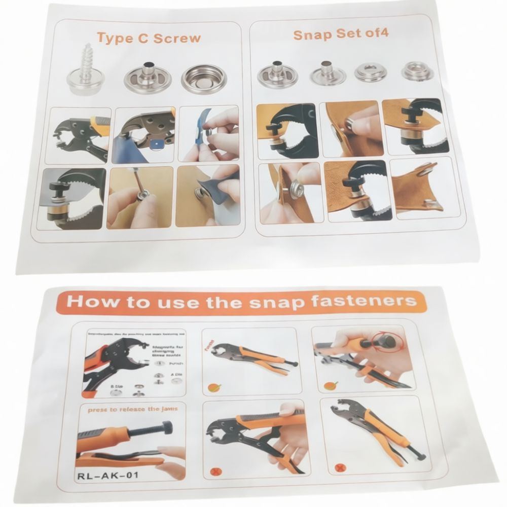 Kit de alicates para colocar b - Snap Fastener Set reseña y precio