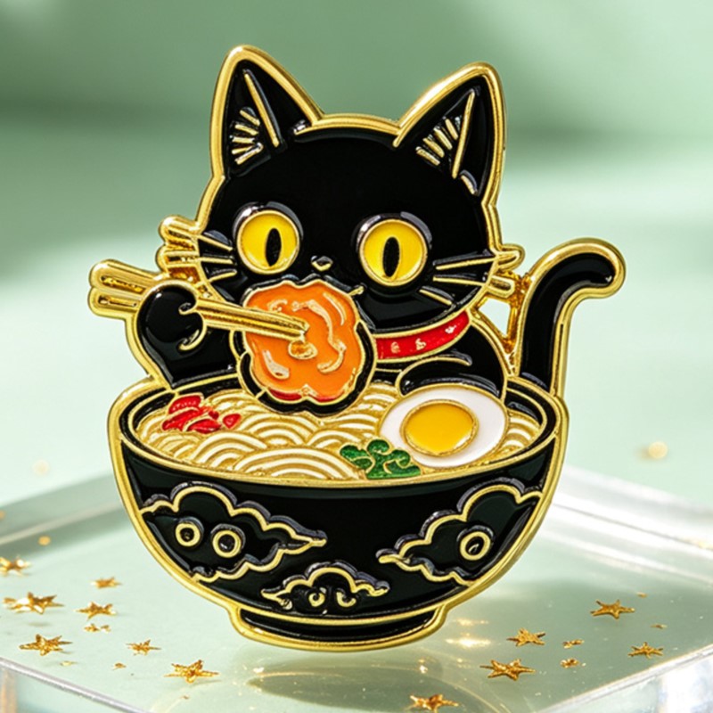 Lindo Pin Esmaltado de Gato Ne - Cosplay Prop Bag reseña y precio