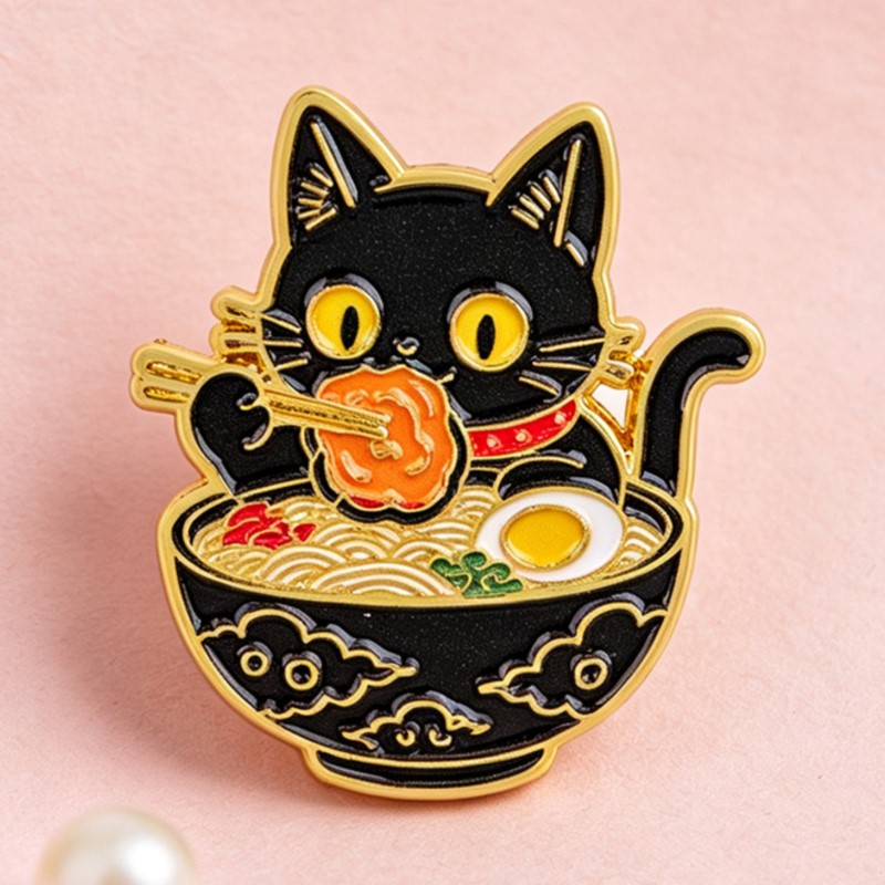 Lindo Pin Esmaltado de Gato Ne - Cosplay Prop Bag reseña y precio